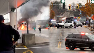 Fiery Rainbow Bridge Car Crash at US-Canada Border Kills 2